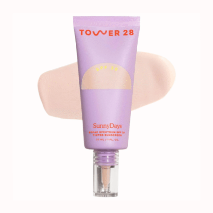 Tower 28 Beauty  SunnyDays SPF 30 Tinted Sunscreen Foundation - Color: 05 Fairfax - fair with pink undertones  Size 1 oz/ 30 mL